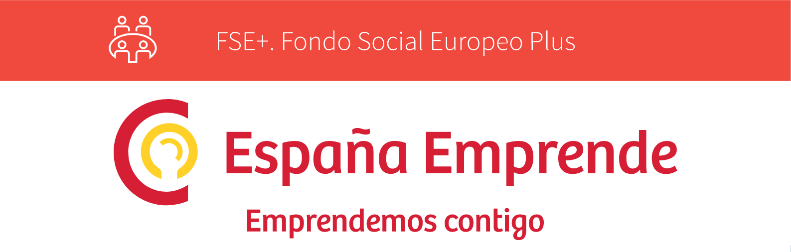 Logo España Emprende   FSE y eslogan